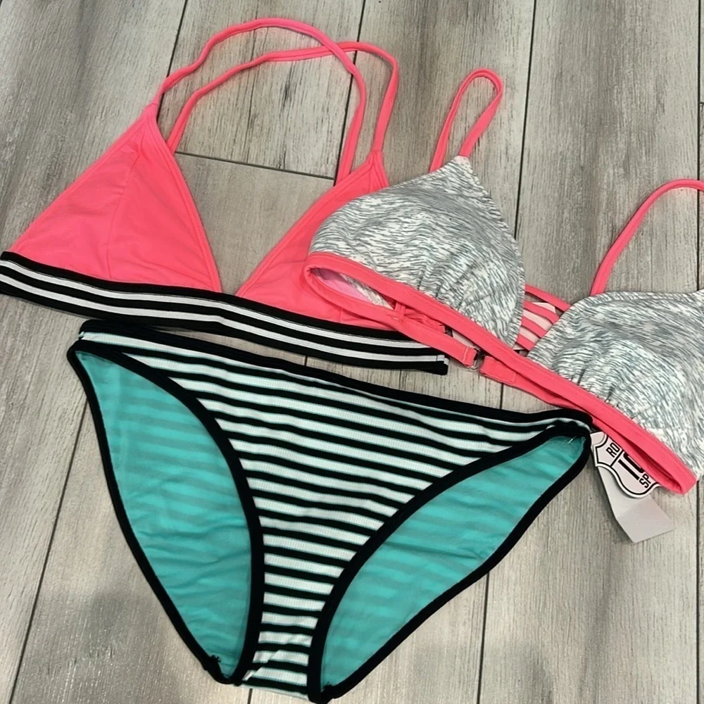 Route 101 sport 3 piece bikini bundle size Large